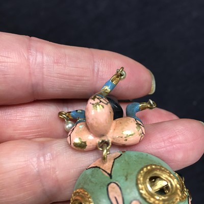 Lot 250 - A Max Boinet for Elsa Schiaparelli enamelled brooch, circa 1938