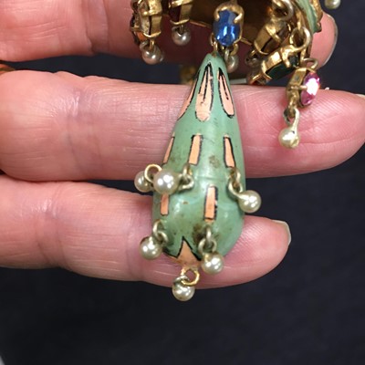 Lot 250 - A Max Boinet for Elsa Schiaparelli enamelled brooch, circa 1938