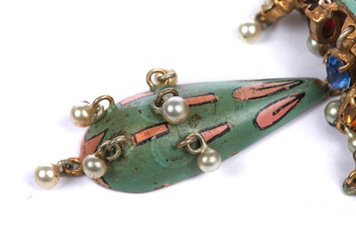 Lot 250 - A Max Boinet for Elsa Schiaparelli enamelled brooch, circa 1938
