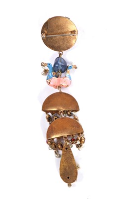 Lot 250 - A Max Boinet for Elsa Schiaparelli enamelled brooch, circa 1938
