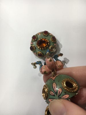 Lot 250 - A Max Boinet for Elsa Schiaparelli enamelled brooch, circa 1938