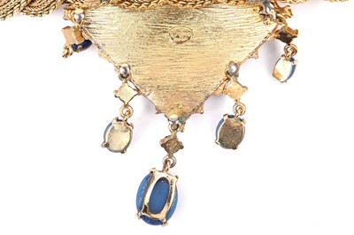Lot 43 - A Christian Dior braided gilt chain choker-necklace, 1970