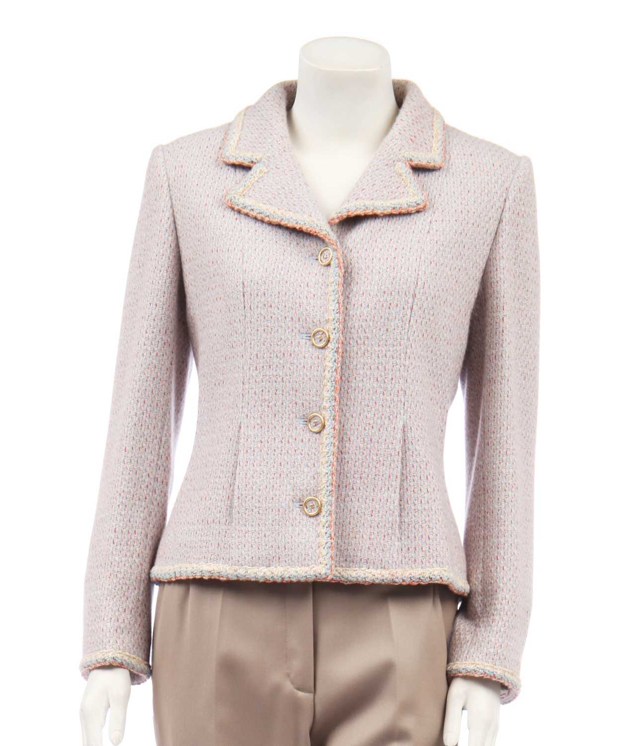 Lot 5 - A Chanel woven cashmere jacket, early 2000s