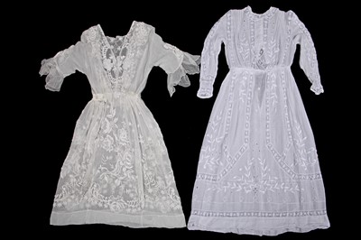 Lot 492 - Five summer dresses, 1900s-1910s