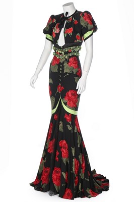 Lot 129 - A Jean-Louis Scherrer by Stephane Rolland rose...
