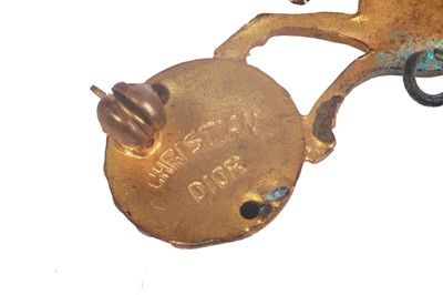 Lot 68 - A rare Christian Dior by Henkel & Grosse gilt metal brooch, Autumn 1955