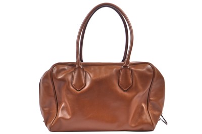 Lot 43 - A Prada brown leather bag, 2010s