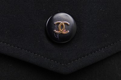 Lot 29 - A Chanel black crepe gilet, 2000s