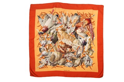 Lot 50 - Three Hermès printed silk scarves, various dates