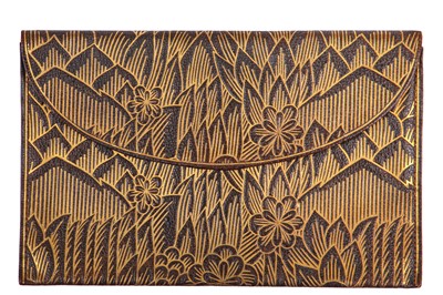 Lot 477 - A rare Wiener Werkstatte by Dagobert Peche leather purse, circa 1920