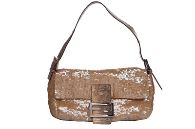 Lot 189 - A Fendi iridescent sequinned Baguette, late 1990s-early 2000s