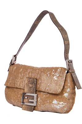 Lot 189 - A Fendi iridescent sequinned Baguette, late 1990s-early 2000s