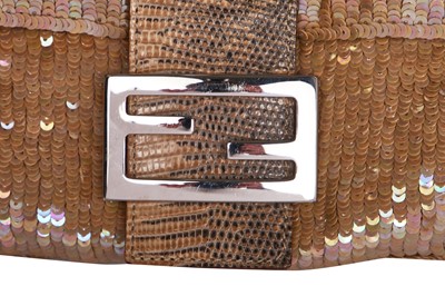 Lot 189 - A Fendi iridescent sequinned Baguette, late 1990s-early 2000s