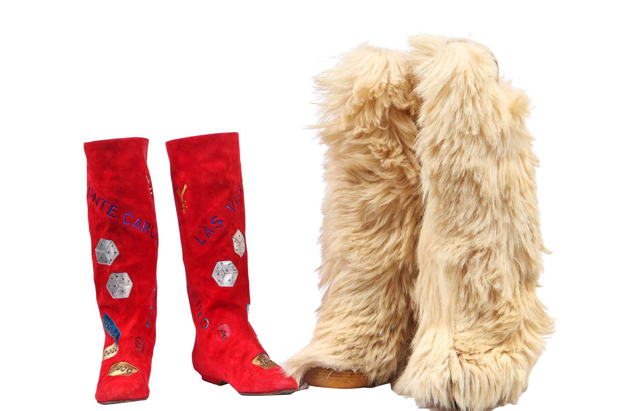 Lot 39 - Four pairs of novelty footwear, 1970s-1990s