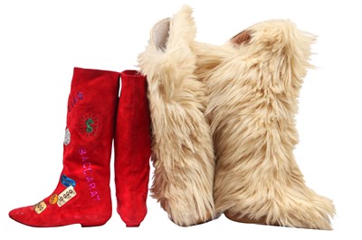 Lot 39 - Four pairs of novelty footwear, 1970s-1990s
