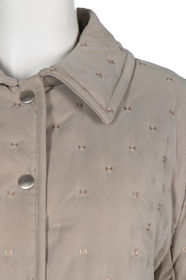 Lot 16 - An Hermès pale grey quilted jacket, modern,...