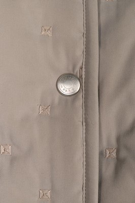 Lot 16 - An Hermès pale grey quilted jacket, modern,...