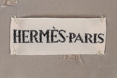 Lot 16 - An Hermès pale grey quilted jacket, modern,...