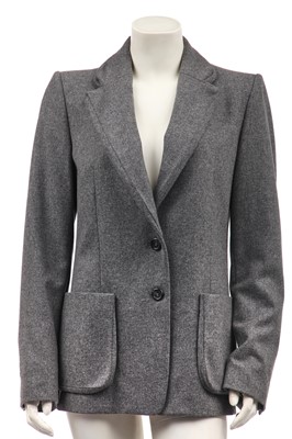 Lot 90 - A Martin Margiela grey wool-cashmere jacket, Autumn-Winter 2008