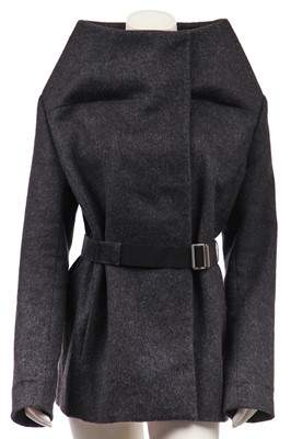 Lot 91 - A Maison Margiela charcoal-grey wool-cashmere coat, Autumn-Winter 2010