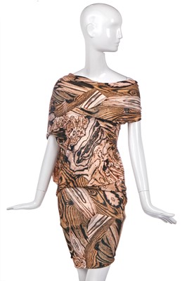 Lot 499 - An Alexander McQueen printed jersey dress, 'Natural Distinction, Un-Natural Selection' collection, Spring-Summer 2009