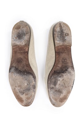 Lot 17 - Three pairs of summery Chanel shoes, modern,...