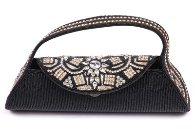 Lot 63 - Two Butler & Wilson rhinestone encrusted cuff bracelets, 1980s