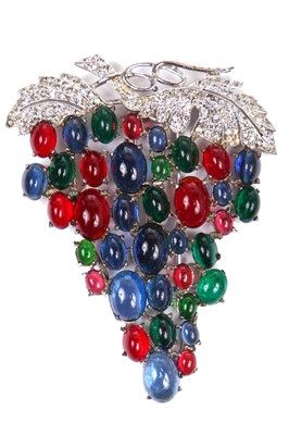 Lot 70 - A large group of mainly rhinestone costume jewellery, 1930s-1980s