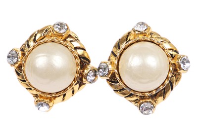 Lot 16 - Two pairs of Chanel clip-on earrings, 1990s