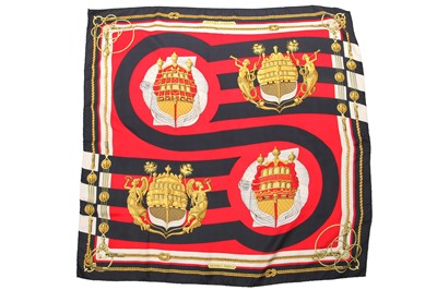 Lot 52 - Two Hermès printed silk scarves, 1990s