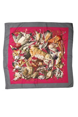 Lot 52 - Two Hermès printed silk scarves, 1990s