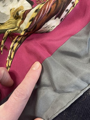 Lot 52 - Two Hermès printed silk scarves, 1990s