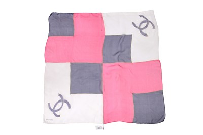 Lot 18 - A Chanel  printed chiffon scarf, 1980s