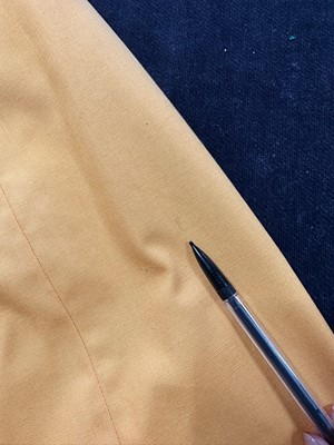 Lot 19 - A Chanel marigold-yellow cotton suit, circa 1986