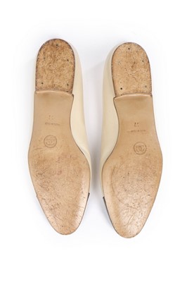 Lot 18 - Three pairs of Chanel shoes, modern, stamped...