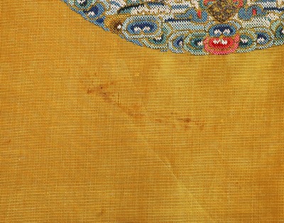 Lot 557 - A fine and rare Imperial women's summer dragon robe, longpao, Chinese, late 19th century
