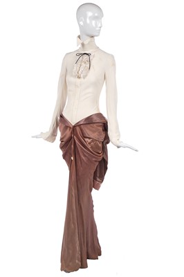 Lot 484 - A rare John Galliano moss-crêpe and satin dress, 'Music Icons' collection, Spring-Summer 2000