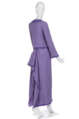 Lot 180 - A fine Chanel lavender wool tweed ensemble, Autumn-Winter 1998-99