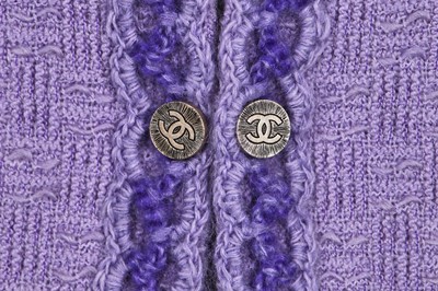 Lot 180 - A fine Chanel lavender wool tweed ensemble, Autumn-Winter 1998-99