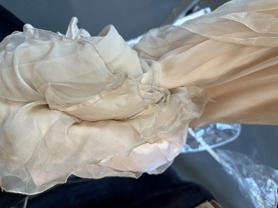 Lot 190 - An Alberta Ferretti bias-cut silk-chiffon evening gown, modern
