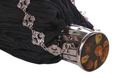 Lot 191 - A John Galliano 19th-century style black chiffon reticule, 'Haute Bohemia' collection, Spring-Summer 1998