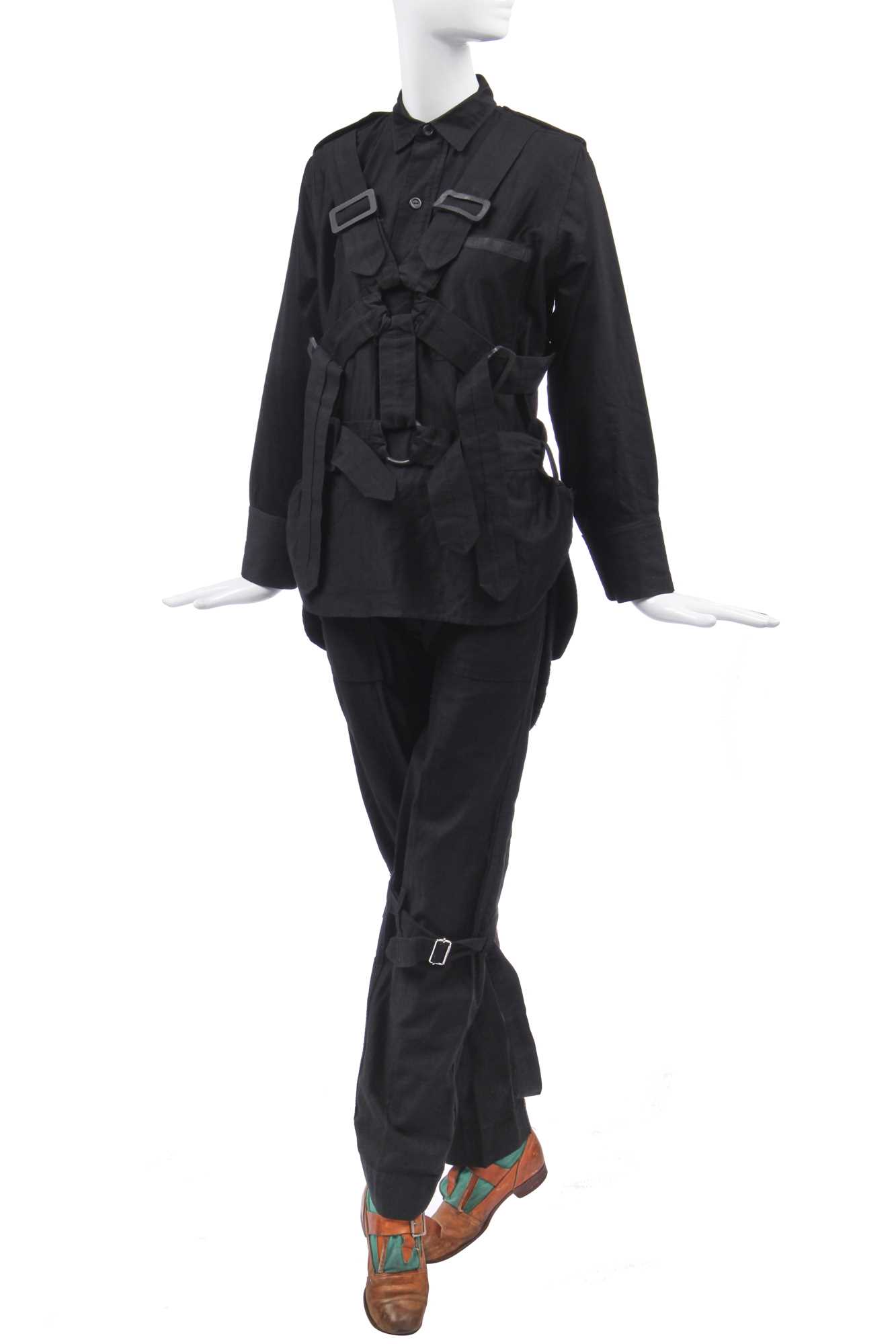 Lot 4 - A Westwood/McLaren Seditionaries complete Parachute /Bondage ensemble, circa 1977