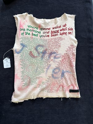 Lot 3 - A rare Westwood/McLaren SEX Original/Seditionaries ' `You're gonna wake up one morning ...'' T-shirt, 1976-7