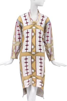 Lot 10 - A Westwood/McLaren 'Navajo' print dress, 'Savage' collection, Spring-Summer 1982