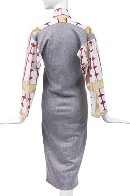 Lot 10 - A Westwood/McLaren 'Navajo' print dress, 'Savage' collection, Spring-Summer 1982