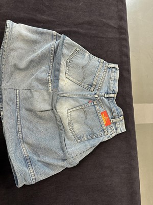 Lot 25 - A Vivienne Westwood  complete denim ensemble, 'Mini-Crini', Spring-Summer, 1986