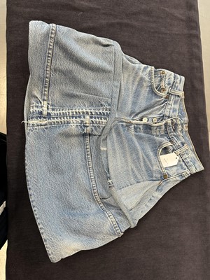 Lot 25 - A Vivienne Westwood  complete denim ensemble, 'Mini-Crini', Spring-Summer, 1986