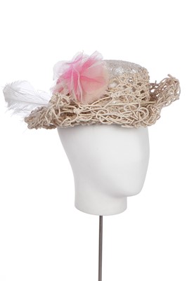 Lot 487 - Stephen Jones for John Galliano woven string hat, probably AW 2007-08