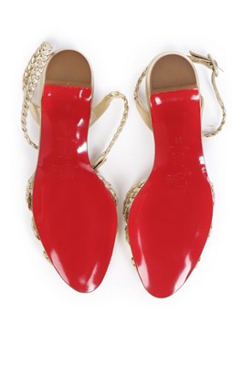 Lot 20 - Three pairs of Christian Louboutin shoes,...