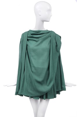 Lot 28 - A complete green gazar Centaurella ensemble, 'Britain Must Go Pagan', Spring-Summer, 1988